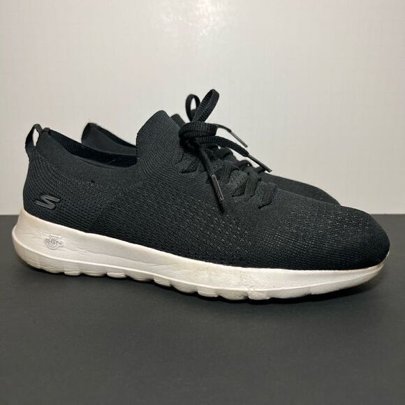 Womens SKECHERS Go Walk Joy Fresh View Black Walking Shoes / Size 10 - Picture 1 of 8